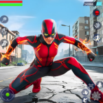 Cyber Rope Hero in Spider Game Unlimited Money Mod Apk 1.2.1